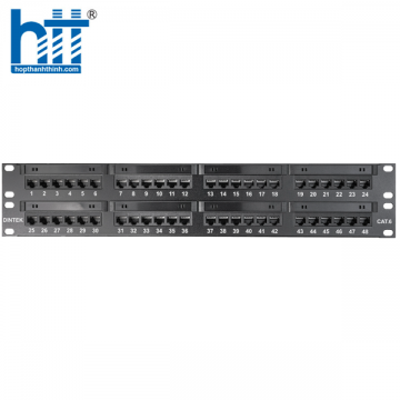 Bảng điều khiển DINTEK Cat.6 UTP 2U 48P 19inch (1402-04012)