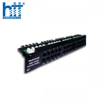 Thanh phối cáp RJ11 Telephone 25 Port 19 inch DINTEK 1402-01004 (Patch Panel)