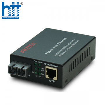 APTEK AP110-20-PoE - Gigabit PoE Media Converter