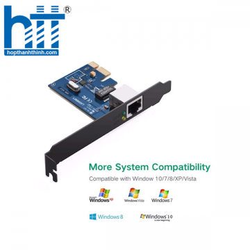 Card mạng UGREEN 30771 LAN PCI Express Gigabit Ethernet 10/100/1000Mbps Ugreen 30771