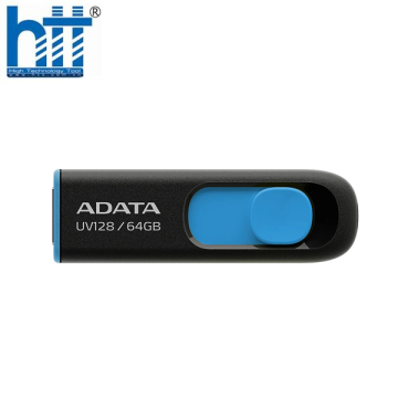 USB Adata UV128 64Gb (Đen Xanh)