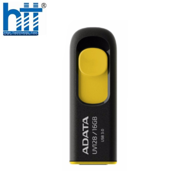 USB Adata UV128 16Gb (Đen Vàng)