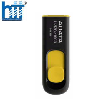USB Adata UV128 16Gb (Đen Vàng)