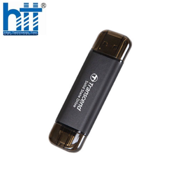 Ổ cứng di động SSD Transcend ESD310C 256Gb USB-A & USB-C Màu đen