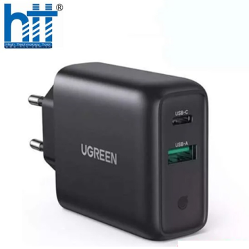 Sạc nhanh chuẩn quick charge 3.0 4.0 sạc USB A type C 36W QC4.0 màu đen Ugreen 10217
