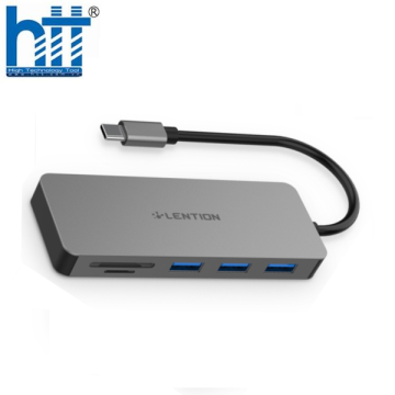 Bộ chuyển đổi USB-C 6 trong 1 Lention C16s GREY