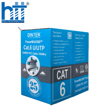 Cáp mạng Dintek CAT.6 UTP (1101-04032, 305 mét/thùng)
