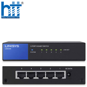 Switch mạng Linksys LGS105-AP 5 cổng Gigabit