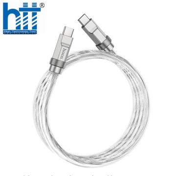 Cáp sạc U113 silicone TYPE C - TYPE C 100W (Trắng)