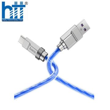 Cáp sạc U113 silicone TYPE C 100W (Xanh)