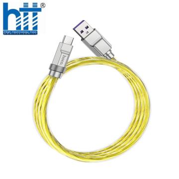 Cáp sạc U113 silicone TYPE C 100W (Vàng)