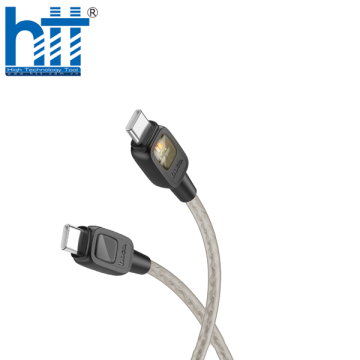 CÁP DỮ LIỆU SẠC TẮT NGUỒN THÔNG MINH SILICON U124 60W TYPE-C TO TYPE-C