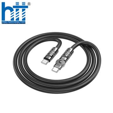 Cáp dữ liệu sạc xoay U118 Type-C sang Type-C Triumph 60W