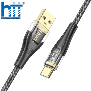 Cáp dữ liệu sạc Type-C phiên bản Discovery trong suốt U121 Gold