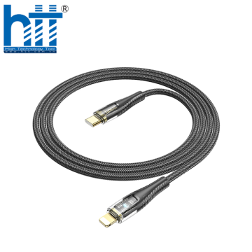 Cáp dữ liệu sạc PD phiên bản trong suốt U121 Gold tiêu chuẩn