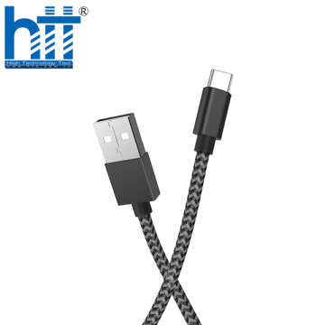 Cáp sạc và truyền dữ liệu Hoco X14 Max cổng Type-C dây dù điện áp max 3A dài 1M