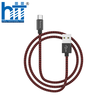 Cáp sạc và truyền dữ liệu Hoco X14 Max cổng Type-C dây dù điện áp max 3A dài 1M