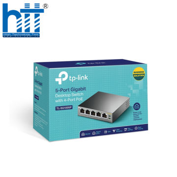 Switch TP-Link TL-SG1005P (Gigabit (1000Mbps)/ 5 Cổng/ 4 cổng PoE/ Vỏ Thép)