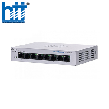 Thiết bị chuyển mạch Switch CISCO CBS110-8T-D-EU Unmanaged 8-port GE