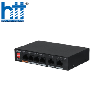 Switch POE 6 cổng 10/100Mbps DAHUA DH-PFS3006-4ET-60