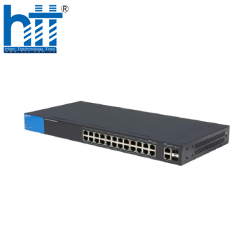 Switch Linksys LGS326P (Gigabit (1000Mbps)/ 28 Cổng/ 2 SFP/ Smart Switch/ 24 cổng PoE/ Vỏ Thép)