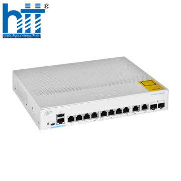 Switch Cisco CBS350-8T-E-2G-EU (Gigabit (1000Mbps)/ 8 Cổng/ 2 SFP/ Managed Switch/ Vỏ Thép)