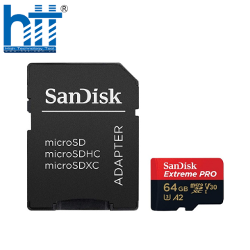 Thẻ nhớ MicroSD Sandisk Extreme Pro 64GB (SDSQXCU-064G-GN6MA)