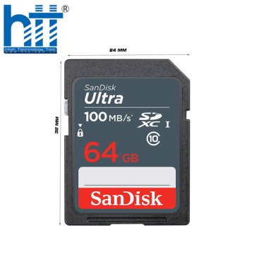 Thẻ nhớ SanDisk SD Ultra SDHC SDSDUNR-064G-GN3IN