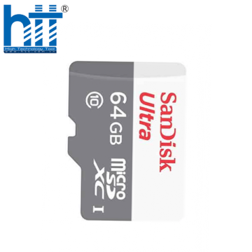 Thẻ nhớ Micro SD 64GB Sandisk Ultra SDSQUNR-064G-GN3MN 100Mb/s