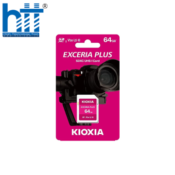 Thẻ nhớ SDXC 64GB Kioxia Exceria Plus UHS-I C10-LNPL1M064GG4