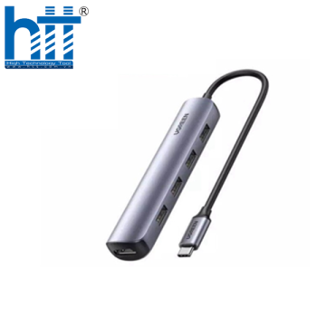Ugreen 20932 5 trong 1 USB type C ra Usb3.0 + Rj45 1000M gigabits Ethernet + Pd Adapter CM475 20020932