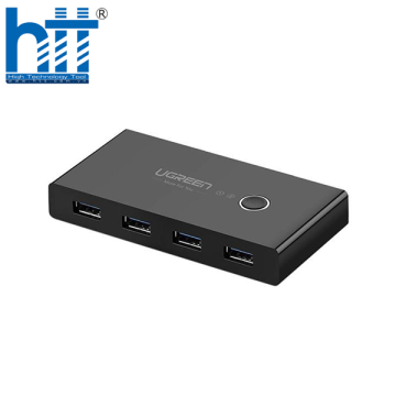 Bộ chia sẻ máy in USB 4 thiết bị vào 2 máy tính chính hãng Ugreen 30768 cao cấp