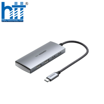 Ugreen 30758 10G 20CM Màu Xám Bộ chuyển USB-C sang 2 × USB 3.1 + 2 × USB-C 3.1 gen2 CM480 20030758