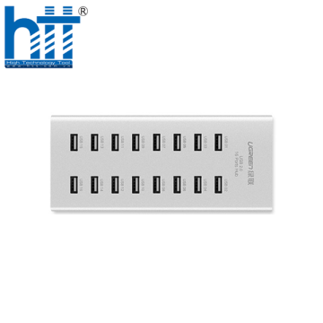 Ugreen 20298 Màu Bạc Bộ chia HUB USB 2.0 sang 16 USB 2.0 hỗ trợ nguồn cao cấp 20298 20020298