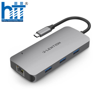 BỘ CHUYỂN ĐỔI TYPE C 9 TRONG 1 LENTION CE57SE - GREY