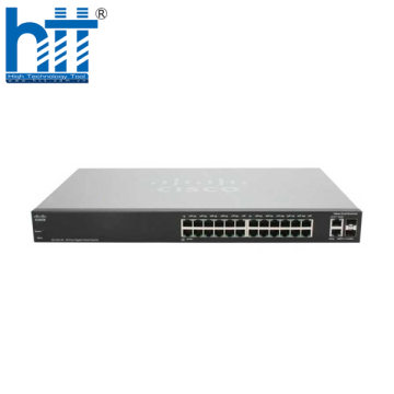 Switch Cisco SG250-26P-K9-E (Gigabit (1000Mbps)/ 28 Cổng/ 2 SFP/ Smart Switch/ 24 cổng PoE/ Vỏ Thép)