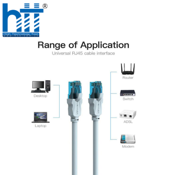 Cáp mạng CAT5E UTP đầu đúc dài 2m Vention Model : VAP-A10-S200