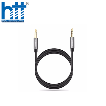 Ugreen 10734 1.5M màu Đen Cáp âm thanh 2 đầu 3.5mm dương dây tròn TPE cao cấp AV119 20010734
