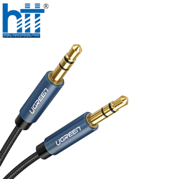 Ugreen 10688 3M màu Xanh Cáp âm thanh 2 đầu 3.5mm dương AV112 20010688