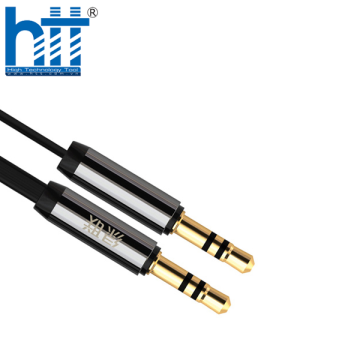 Ugreen 10721 1.5M màu Đen Cáp âm thanh 2 đầu 3.5mm dương dây dẹt AV119 20010721