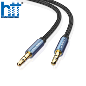 UGREEN 10686 1.5M MÀU XANH CÁP ÂM THANH 2 ĐẦU 3.5MM DƯƠNG AV112