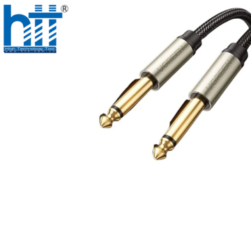 Ugreen 10639 3M màu Đen Cáp âm thanh 2 đầu 6.5mm dương cao cấp AV128 20010639