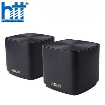 Bộ phát wifi 6 Asus ZenWiFi XD4S/R 2-Pack Đen (Chuẩn AX/ AX1800Mbps/ Ăng-ten ngầm/ Wifi Mesh/ 45User)