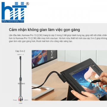Bảng vẽ điện tử Huion Kamvas Pro 13 (GT-1302)