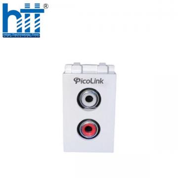 Hạt audio, nhân audio  chuẩn wide 2 lỗ lắp mặt Panasonic, Picolink (PLAD02)