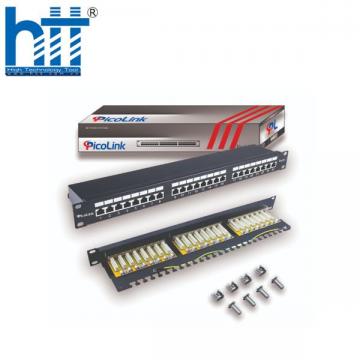  Patch Panel Cat5 24 port 1U PicoLink chuẩn 19'' (PL-S1U24 -C5)