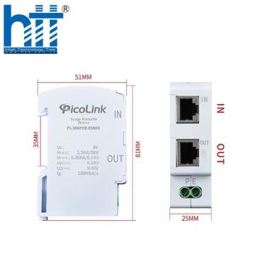Thiết bị chống sét mạng Lan RJ45, IP Camera, PL-106POE-E1000