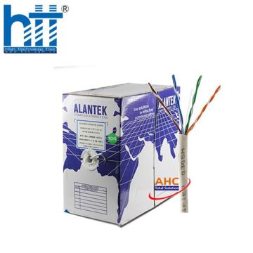 Cáp mạng Alantek Cat5e UTP xoắn cặp, không chống nhiễu, 4 cặp, 24AWG, CM, trắng xám