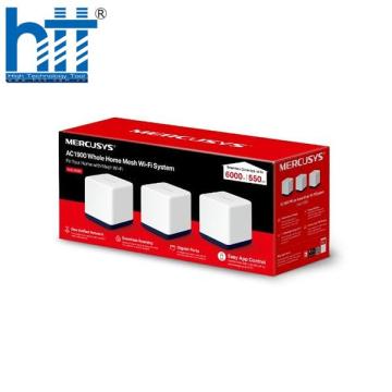 Hệ thống Wifi Mesh AC1900 Mercusys Halo H50G (3 PACK)