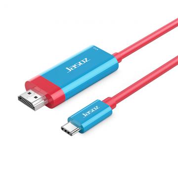 H117 Cáp Type-C sang HDMI 4K/60Hz Có cổng sạc For Gaming (xanh,đỏ) 2m T-H119